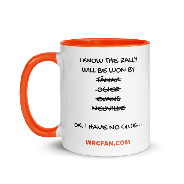 "I Know" Orange Mug - Image 2
